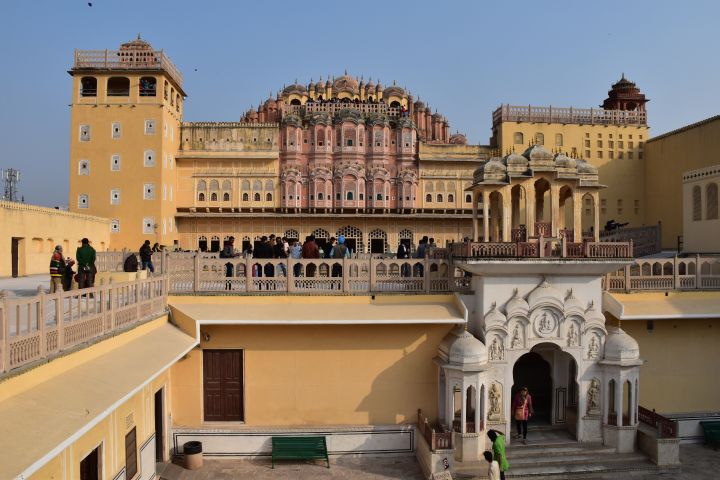 Innenhof des Hawa Mahal