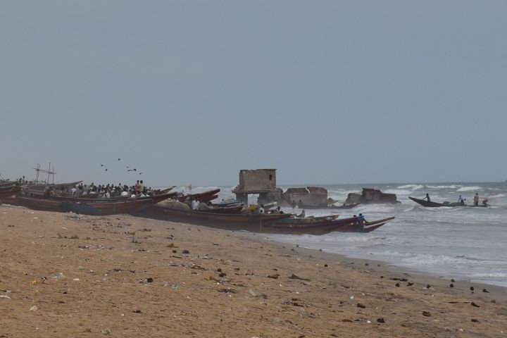 Fischer an der Chandrabhaga Beach