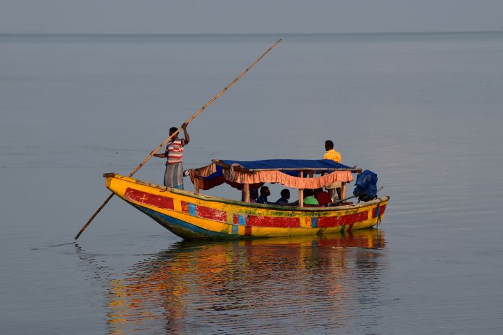 Gondolieri auf dem Chilika See