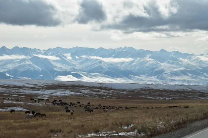 Das At-Bashy Hochtal südlich von Naryn