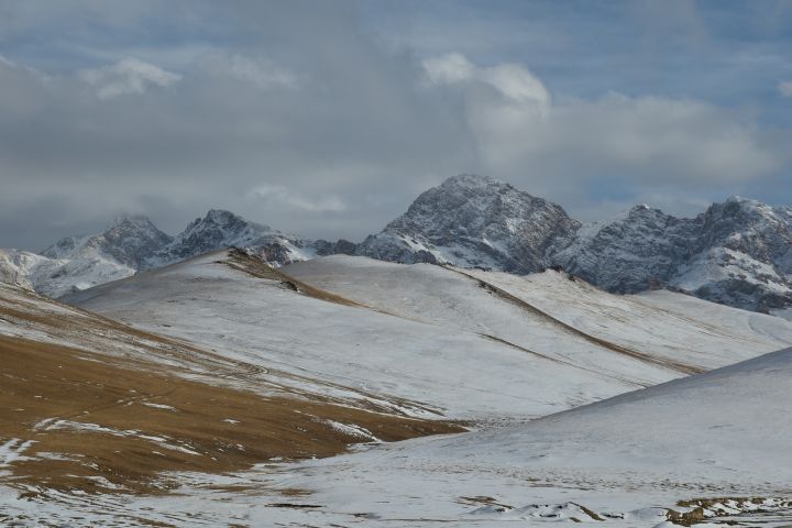Die westlichsten Gipfel der At-Bashy Berge beim Ak-Beyt Pass