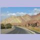 Farbige Berge im Gülcha Tal in der Nähe von Kichi-Karakol