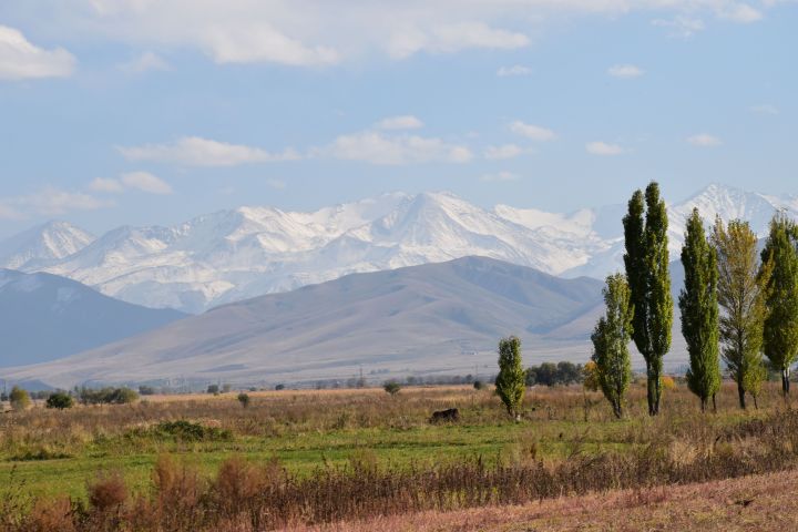 Berge im Kirgisischen Ala-Too, Teil des Tian Shan Massivs