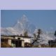 Nicht das Matterhorn, sondern der mit 6’997m etwas höhere Machapuchare, auch Fishtail genannt