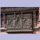 Holzfenster im Lohan Chowk des alten Königspalastes Hanuman Dhoka am Durbar Square, Kathmandu