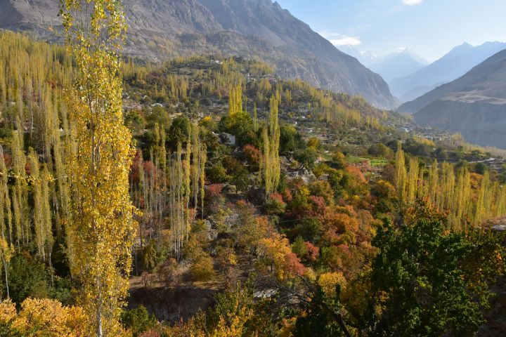 Herbstliches Hunza Tal bei Hunza