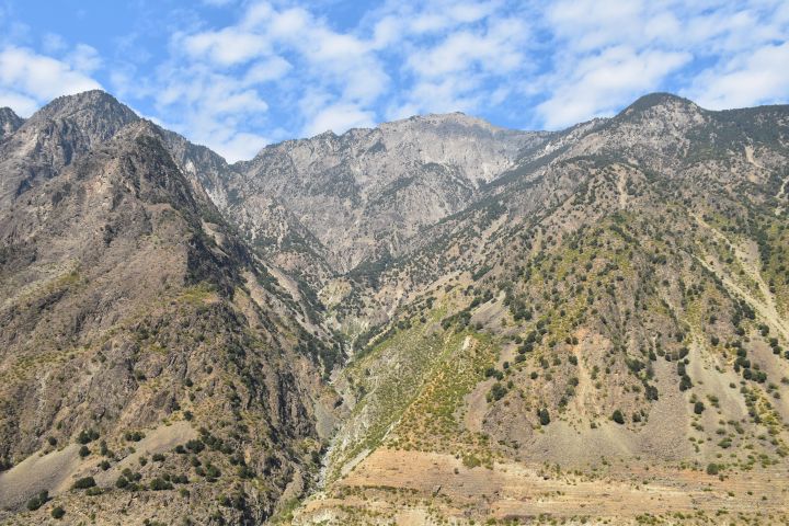 Hier sind die Berge nicht mehr ganz so imposant