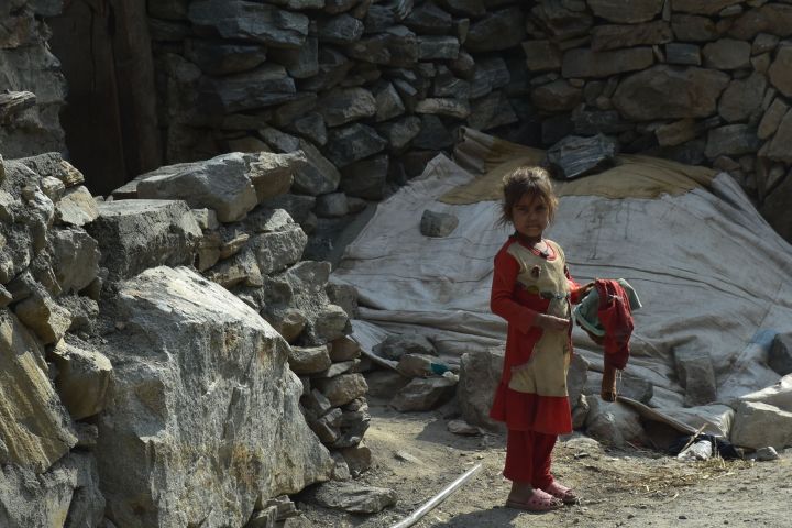 Mädchen aus dem Indus Tal