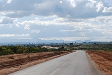 Blick bis zu den Bergen von Lubango