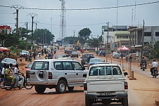 Der Agglomerationsverkehr von Cotonou reicht bis Abomey-Calavi