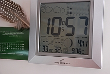 Unsere Wetterstation zeigt’s: Erst elf Uhr und schon gut 33 Grad