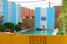 Der geliebte Pool im Hotel Canari in Sévaré