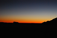 Tieforanger Abendhimmel über der Namib