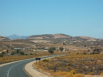 Landschaft unterwegs gegen Süden