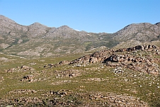 Blick zurück den Pass hoch