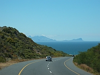 Blick über die False Bay unterwegs nach Fish Hoek