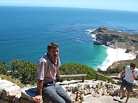 Thomas am Cape-Point hoch über der Diaz-Bucht