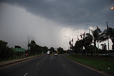 In Pretoria erwartet uns ein Gewitter