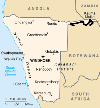 Namibia Karte