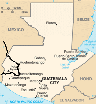 Guatemala Karte