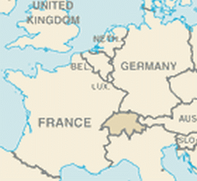 Ausschnitt von Europa Karte