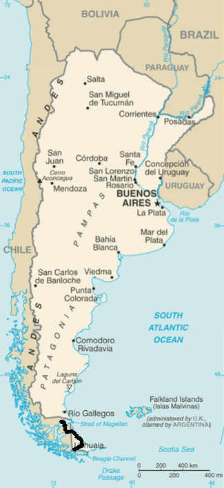 Argentinien Karte