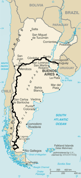 Argentinien Karte