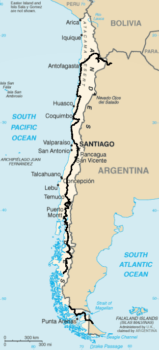 Chile Karte