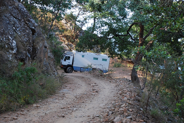 Obelix auf der Lomgmuir-Road nach Livingstonia (Malawi)
