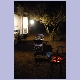 Obelix abends im petrollampenerleuchteten Camp in Balule (Krüger N.P., Südafrika)