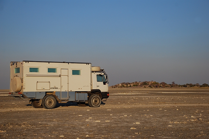 Obelix vor Kubu Island (Botswana)