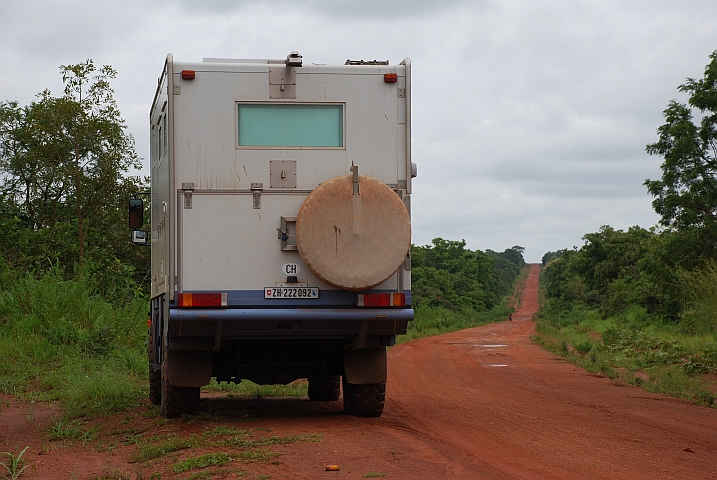 Obelix kurz nach Ndali auf dem Weg nach Nikki (Benin)