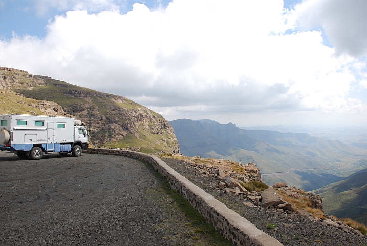 Obelix am Mafika Lisiu Pass, Lesotho